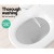 Cefito Non-Electric Bidet Toilet Seat Cover, Self-Cleaning Nozzles, Dual Nozzle, Soft Close, 49x36cm, White PP5 Plastic