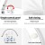 Cefito Non-Electric Bidet Toilet Seat Cover, Self-Cleaning Nozzles, Dual Nozzle, Soft Close, 49x36cm, White PP5 Plastic