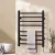 Devanti Heated Towel Rail 8-Bar Carbon Steel Electric Warmer Rack with Timer, Waterproof, Black, 40-55°C, 105W