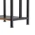 Devanti 3 Tier Freestanding Towel Rack Rail, Steel Frame with MDF Shelf, 40x28x80cm Bathroom Organiser, Black
