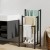 Devanti 3 Tier Freestanding Towel Rack Rail, Steel Frame with MDF Shelf, 40x28x80cm Bathroom Organiser, Black