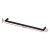 Devanti 600mm Wall Mounted Towel Rail Rack Holder, Single Bar, 304 Stainless Steel, Matte Black, Rust Resistant