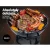 Grillz BBQ Charcoal Smoker, Heavy-Duty Steel, 50x44x72cm, Black - Portable Grill with Excellent Heat Retention
