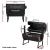 Grillz BBQ and Grill, Heavy-Duty Steel, 304 Stainless Steel Plate, 86x48x66cm, Black, 2-in-1 Charcoal Electric Sm