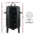 GRILLZ Charcoal BBQ Smoker, Heavy-Duty Steel, 38cm, Black - 3-in-1 Smoker, Griller & Roaster for Flavorful Cooking
