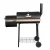 Grillz Offset 2-In-1 BBQ Smoker, Heavy-Duty Steel, 113x104x42cm, Black - Portable Charcoal Grill & Smoker with Wheels