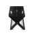 GRILLZ Portable Charcoal BBQ Grill, Cold Rolled Steel, 45x30cm, Foldable, Heavy-Duty, Compact, Easy Clean, Chrome-Plated