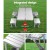 Weisshorn Folding Camping Table Set - Portable Aluminium Outdoor Picnic BBQ with 2 Bench Chairs, Seats 4, 35kg Capacity