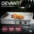 Devanti 73cm Commercial Electric Griddle, 4400W, Stainless Steel, Dual-Zone Cooking, S-Shaped Heating, 50-300°C