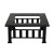 Grillz 2-in-1 Fire Pit BBQ Grill Table, Steel, 81x81x45cm, Stone Pattern, All-Season Outdoor Heating & Cooking