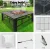 Grillz 4-in-1 Fire Pit BBQ Grill & Ice Bucket Table, Steel & Ceramic, 81x81x44cm, Rust-Resistant Outdoor Entertainer