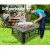 Grillz 4-in-1 Fire Pit BBQ Grill & Ice Bucket Table, Steel & Ceramic, 81x81x44cm, Rust-Resistant Outdoor Entertainer