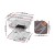 Grillz Portable Fire Pit BBQ Grill, Stainless Steel, 34x41x32.5cm, Includes Carry Bag, Perfect for Camping & Patios