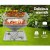 Grillz Portable Fire Pit BBQ Grill, Stainless Steel, 34x41x32.5cm, Includes Carry Bag, Perfect for Camping & Patios
