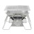 Grillz 2-in-1 Portable Fire Pit BBQ Grill, Stainless Steel, 35cm, Includes Carry Bag, Ideal for Camping & Patios