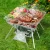 Grillz 2-in-1 Portable Fire Pit BBQ Grill, Stainless Steel, 35cm, Includes Carry Bag, Ideal for Camping & Patios Grillz 2-in-1 Portable Fire Pit BBQ Grill, Stainless Steel, 35cm, Includes Carry Bag, Ideal for Camping & Patios