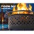 Grillz 2-in-1 Fire Pit BBQ Grill, Steel, 76cm, Black - All-Season Outdoor Cooking & Heating Solution with Accessories