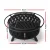Grillz 2-in-1 Fire Pit BBQ Grill, Steel, 82cm, Black, All-Season Outdoor Table with Safety Ring and Accessories