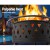 Grillz 2-in-1 Fire Pit BBQ Grill, Steel, 82cm, Black, All-Season Outdoor Table with Safety Ring and Accessories
