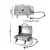 Grillz Portable Gas BBQ Grill, Stainless Steel, 12,000 BTU, Foldable, Integrated Thermometer, Easy Clean, AGA Certified