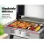 Grillz Portable Gas BBQ Grill, Stainless Steel, 12,000 BTU, Foldable, Integrated Thermometer, Easy Clean, AGA Certified