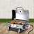 Grillz Portable Gas BBQ Grill, Stainless Steel, 12,000 BTU, Foldable, Integrated Thermometer, Easy Clean, AGA Certified
