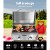 Grillz Portable Gas BBQ Grill, Stainless Steel, 2 Burners, 52x33cm Cooking Area, Foldable Design, Easy Clean