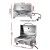 Grillz Portable Gas BBQ Grill, Stainless Steel, 2 Burners, 10,000 BTU Each, Foldable Design, Easy Clean, Outdoor Cooking