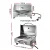 Grillz Portable Gas BBQ Grill, Stainless Steel, 2 Burners, 10,000 BTU Each, Foldable Design, Easy Clean, Outdoor Cooking