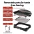 Grillz 1950W Electric BBQ Grill – Non-stick, Smokeless, Indoor/Outdoor, Large 52x36cm Plate, 5 Heat Settings, Easy Clean