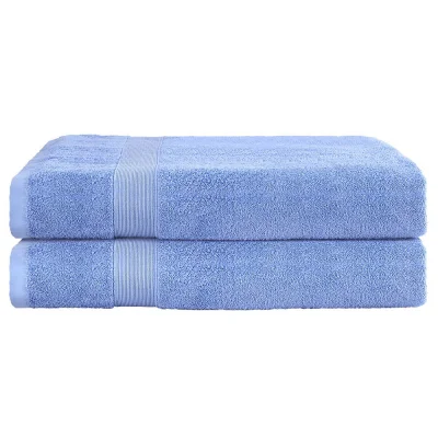 2 Pack Extra Large Bath Sheets Set, 100% Cotton, 550GSM, 180x90cm, Soft, Absorbent, Quick Dry, Blue Towels