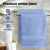 2 Pack Extra Large Bath Sheets Set, 100% Cotton, 550GSM, 180x90cm, Soft, Absorbent, Quick Dry, Blue Towels