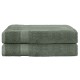 2 Pack Extra Large Bath Sheets Set, 100% Cotton, 180x90cm, 550GSM, Quick Dry, Highly Absorbent, Green Towels