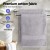 2 Pack Extra Large Bath Sheets Set, 100% Cotton, 180x90cm, 550GSM, Highly Absorbent, Quick-Dry, Grey Towels
