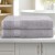 2 Pack Extra Large Bath Sheets Set, 100% Cotton, 180x90cm, 550GSM, Highly Absorbent, Quick-Dry, Grey Towels