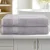 2 Pack Extra Large Bath Sheets Set, 100% Cotton, 180x90cm, 550GSM, Highly Absorbent, Quick-Dry, Grey Towels