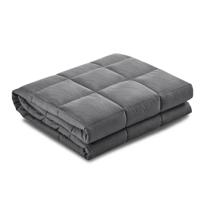Giselle Weighted Blanket 5KG - Ultra-Soft Microfibre, Deep Touch Pressure, 152cm x 203cm, Dark Grey for Better Sleep