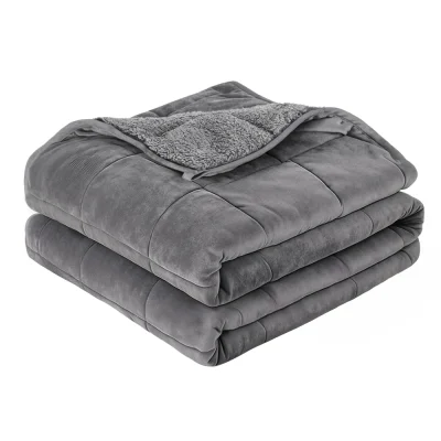 Giselle Bedding 11KG Weighted Blanket - Dual-Sided Fleece & Sherpa, Anti-Anxiety, 152x203cm, Gravity Comfort