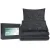 Giselle Bedding Diamond Pintuck 3-Piece King Quilt Set, Black - Luxurious, Skin-Friendly 100% Microfibre Bedding