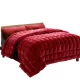 Giselle Bedding Faux Mink Quilt Burgundy Super King – Luxurious 500gsm, Thermo-Regulating, Includes Pillowcases