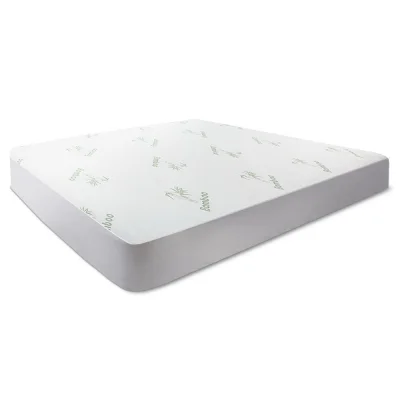 Giselle Bedding King Bamboo Mattress Protector - 100% Water-Resistant, Anti-Bacterial, Fits 40cm Deep Mattresses