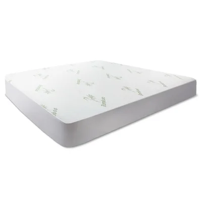 Giselle Bedding Bamboo Queen Mattress Protector - Water-Resistant, Anti-Bacterial, 40cm Deep, Machine Washable