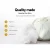 Giselle Bedding Bamboo Pillow Set: 4-Pack with Medium & Firm Support, Dust Mite Resistant, 73x48cm, Soft & Cool Fabric
