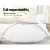Giselle Bedding Duck Feather Down Pillow Twin Pack 1kg Fill 100% Cotton Shell Hypoallergenic 75x50cm Luxury Pillows