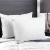 Giselle Bedding Duck Feather and Down Pillow Twin Pack 1kg Filling 100% Cotton Hypoallergenic 73x48cm White