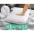 Giselle Bedding Duck Feather and Down Pillow Twin Pack 1kg Filling 100% Cotton Hypoallergenic 73x48cm White