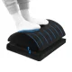Giselle Bedding Memory Foam Footrest Cushion, Adjustable Height, Soft Plush Fabric, Non-Slip, 45x32x16cm, Black