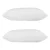 Giselle Bedding Goose Feather Down Pillows Twin Pack 1kg Filling, 100% Cotton Cover, Hypoallergenic, 75x50cm, White
