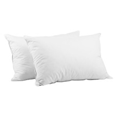 Giselle Bedding Goose Feather and Down Pillow Twin Pack, 1kg Fill, 100% Cotton, Hypoallergenic, 75x50cm, White Giselle Bedding Goose Feather and Down Pillow Twin Pack, 1kg Fill, 100% Cotton, Hypoallergenic, 75x50cm, White