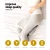 Giselle Bedding Memory Foam Knee Pillow - Ergonomic Contoured Design, 40D Density, Rayon Cover, 32x18x20cm, Pain Relief